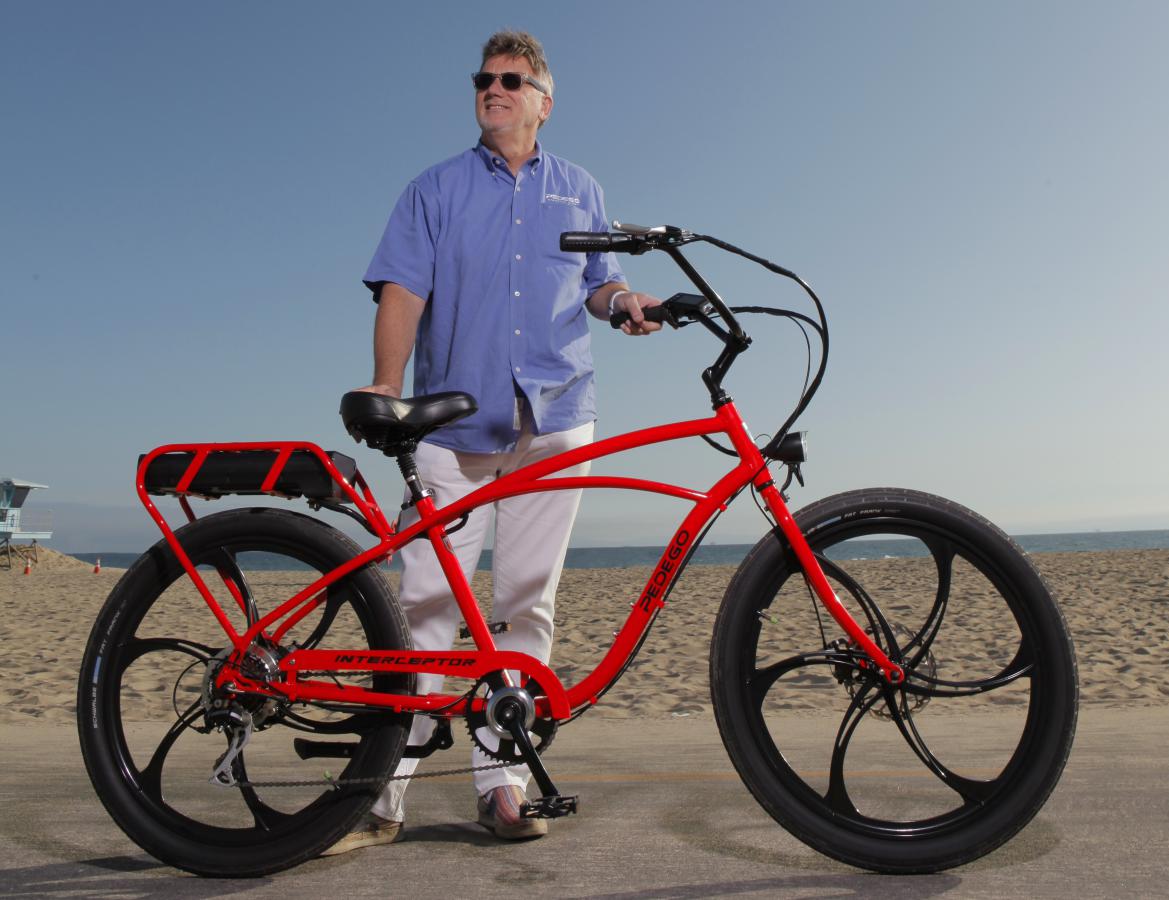 Don DiCostanzo CEO Pedego with Interceptor bike