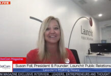 Susan Fall, President and Founder, LaunchIt PR, A DotCom Magazine Exclusive Interview.