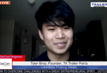 Tyler Bray, Founder of TK Trailer Parts, A DotCom Magazine Exclusive Interview