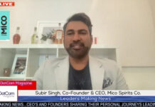 Subir Singh, Co-Founder and CEO, Mico Spirits Co, A DotCom Magazine Exclusive Interview Subir Singh