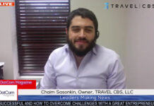 Chaim Sasonkin, Owner, TRAVEL CBS, A DotCom Magazine Exclusive Interview Chaim Sasonkin