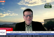 MainStreetChamber: DotCom Magazine Reveals Its Annual List of America’s Most Impactful Privately Held Companies – MainStreetChamber Awarded 2021 Impact Company of The Year Award Larry Kozin, Founder & CEO, MainStreetChamber