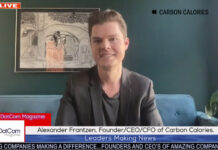 Alexander Frantzen, Founder/CEO/CFO of Carbon Calories, A DotCom Magazine Exclusive Interview Alexander Frantzen, Founder of Carbon Calories.